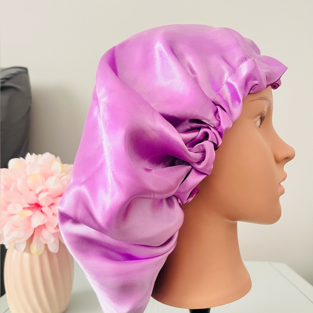 Satin Hair Bonnet Reversible and Adjustable